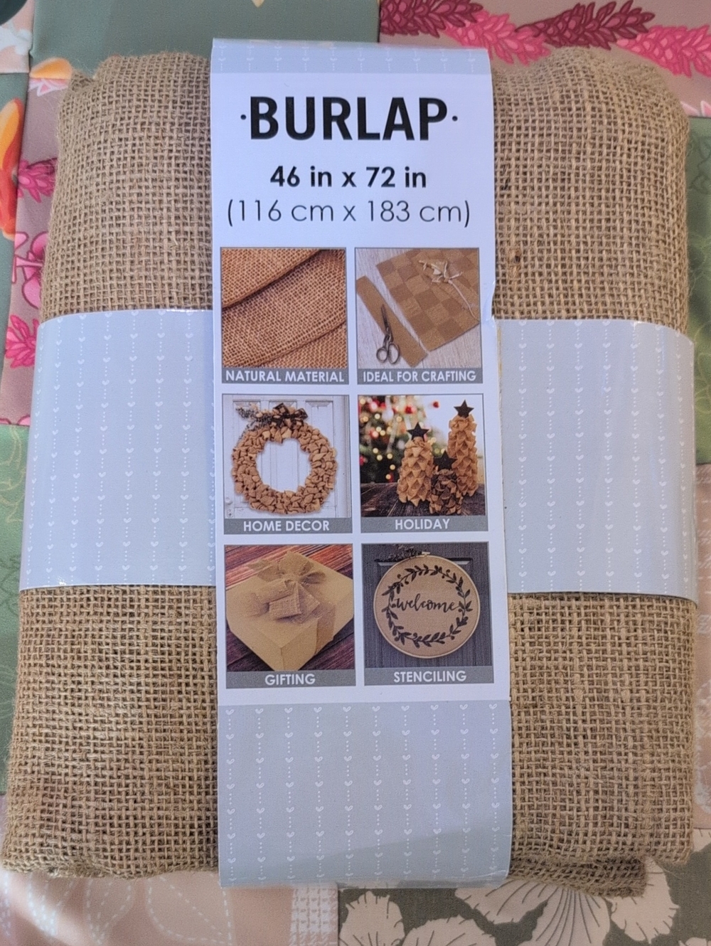 New Burlap 46 x 72